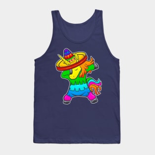 Cinco de Mayo Dabbing Pinata Unicorn Mexican Mexico Tank Top